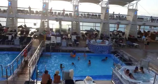 View of the Top Deck of Celebrity Solstice Cruise